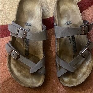Birkenstock Gray Strappy Sandals